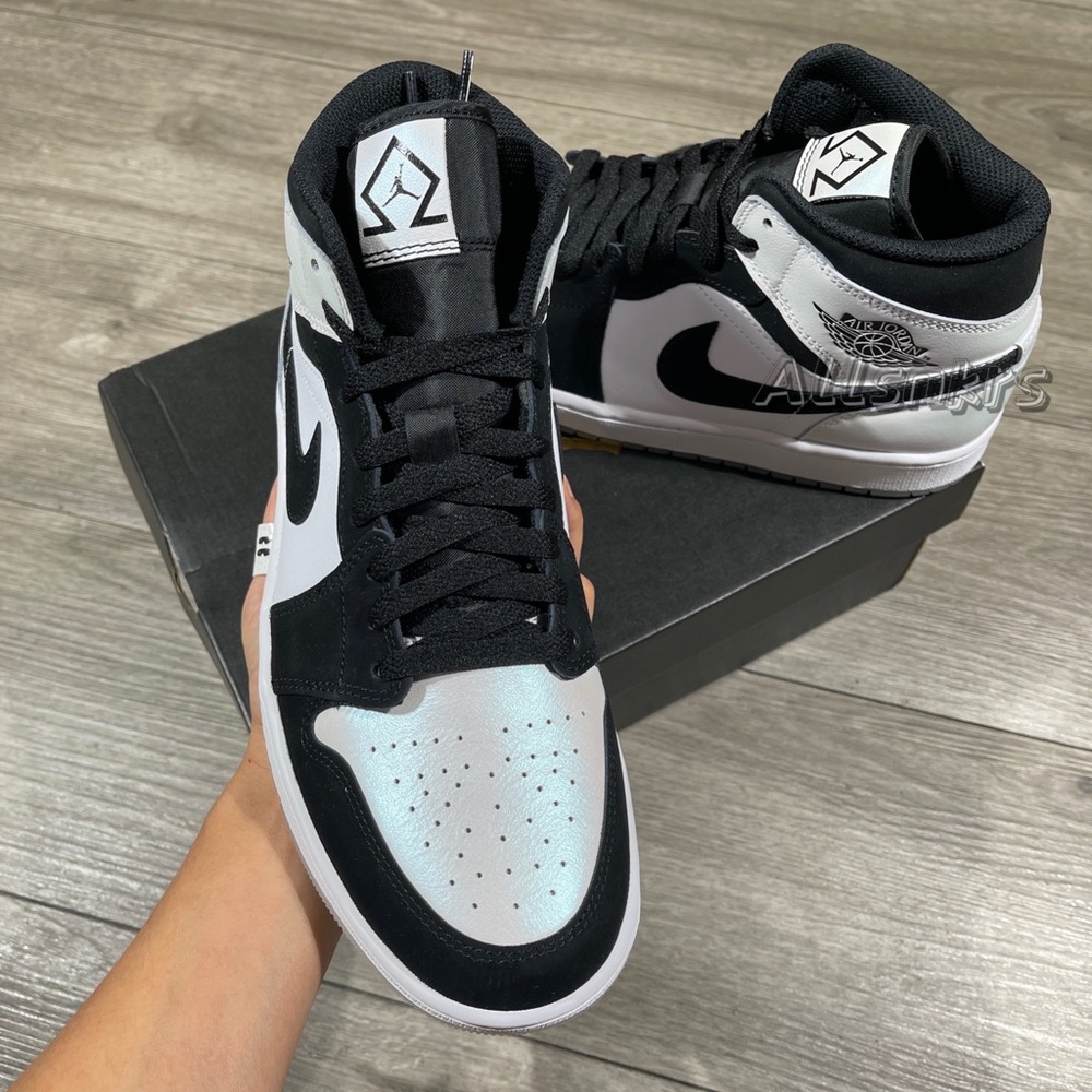 Air Jordan 1 Mid Diamond Pearl - Picture 3 of 10